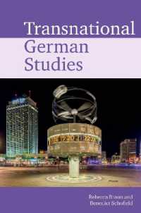 Transnational German Studies (Transnational Modern Languages)