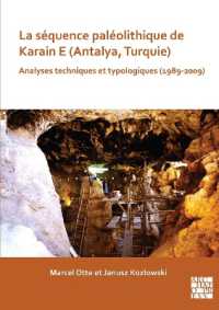 La séquence paléolithique de Karain E (Antalya, Turquie) : Analyses techniques et typologiques (1989-2009)
