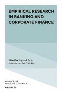 Empirical Research in Banking and Corporate Finance (Advances in Financial Economics)