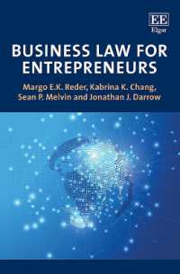 起業家のためのビジネス法<br>Business Law for Entrepreneurs