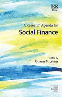 ソーシャル・ファイナンスの研究課題<br>A Research Agenda for Social Finance (Elgar Research Agendas)