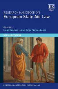 ヨーロッパの国家補助法：研究ハンドブック（第２版）<br>Research Handbook on European State Aid Law (Research Handbooks in European Law series) （2ND）