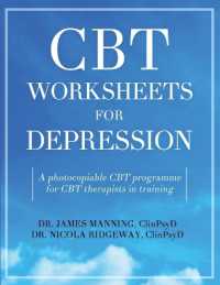 CBT Worksheets for Depression : A photocopiable CBT programme for CBT therapists in training: Includes, formulation worksheets, generic CBT cycles, rule sheets, and many other CBT handouts for depression, all in one book