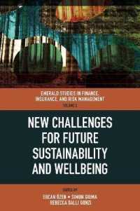 New Challenges for Future Sustainability and Wellbeing (Emerald Studies in Finance, Insurance, and Risk Management)