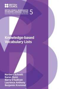 Knowledge-Based Vocabulary Lists (British Council Monographs on Modern Language Testing)