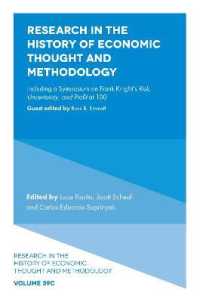 Research in the History of Economic Thought and Methodology : Including a Symposium on Frank Knight's Risk, Uncertainty, and Profit at 100 (Research in the History of Economic Thought and Methodology)