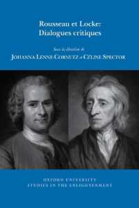 Rousseau et Locke: Dialogues critiques (Oxford University Studies in the Enlightenment)