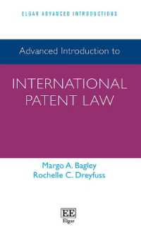 Advanced Introduction to International Patent Law (Elgar Advanced Introductions series)