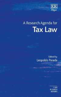 租税法の研究課題<br>A Research Agenda for Tax Law (Elgar Research Agendas)
