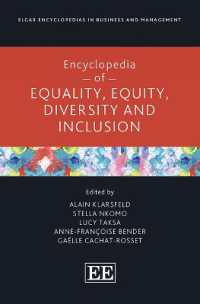 平等性・公平性・多様性・包括性（EDI）百科事典<br>Encyclopedia of Equality, Equity, Diversity and Inclusion (Elgar Encyclopedias in Business and Management series)