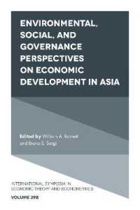 Environmental, Social, and Governance Perspectives on Economic Development in Asia (International Symposia in Economic Theory and Econometrics)