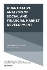Quantitative Analysis of Social and Financial Market Development (International Symposia in Economic Theory and Econometrics)