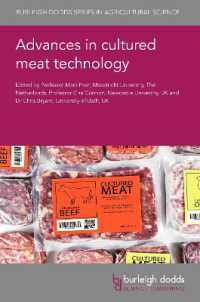 Advances in Cultured Meat Technology (Burleigh Dodds Agricultural Science)