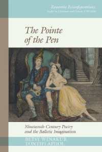 The Pointe of the Pen : Nineteenth-Century Poetry and the Balletic Imagination (Romantic Reconfigurations: Studies in Literature and Culture 1780-1850)