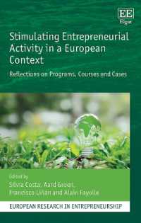 Stimulating Entrepreneurial Activity in a European Context : Reflections on Programs, Courses and Cases (European Research in Entrepreneurship series)