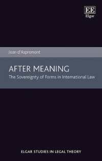 After Meaning : The Sovereignty of Forms in International Law (Elgar Studies in Legal Theory)