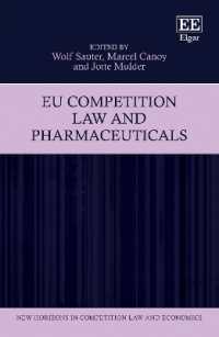 EU Competition Law and Pharmaceuticals (New Horizons in Competition Law and Economics series)
