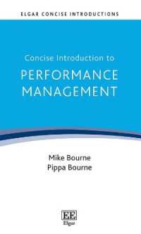 業績管理コンサイス入門<br>Concise Introduction to Performance Management (Elgar Concise Introductions)