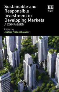 途上国市場における持続可能な投資：研究便覧<br>Sustainable and Responsible Investment in Developing Markets : A Companion