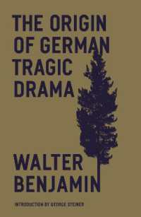ヴァルター・ベンヤミン『ドイツ悲劇の根源』（英訳）<br>The Origin of German Tragic Drama