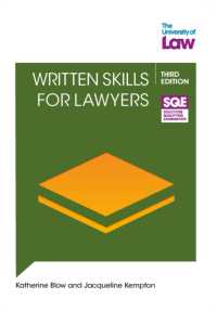 Written Skills for Lawyers 3e (Sqe2)