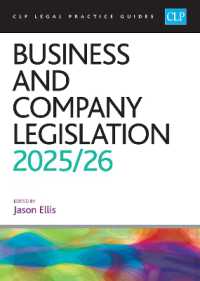 Business and Company Legislation 2025/26 : Legal Practice Course Guides (LPC)