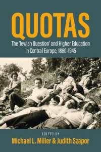 Quotas : The 'Jewish Question' and Higher Education in Central Europe, 1880-1945