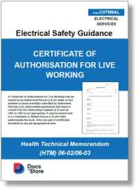Certificate of Authorisation for live : HTM 06-02/03 Form
