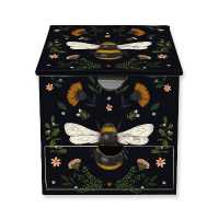 Jade Mosinski: Bee Flame Tree Memo Block in Box with Drawer (Flame Tree Memo Boxes)
