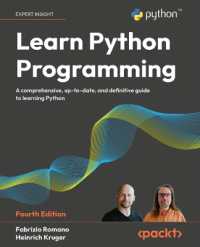 Learn Python Programming : A comprehensive, up-to-date, and definitive guide to learning Python （4TH）
