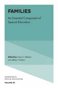 Families : An Essential Component of Special Education (Advances in Special Education)