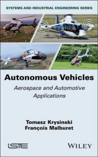 Autonomous Vehicles : Aerospace and Automotive Applications (Iste Invoiced)