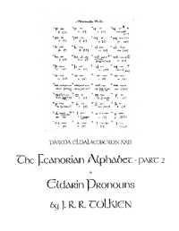Parma Eldalamberon 23 : The Feanorian Alphabet, Part 2 & Eldarin Pronouns