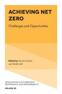 Achieving Net Zero : Challenges and Opportunities (Developments in Corporate Governance and Responsibility)