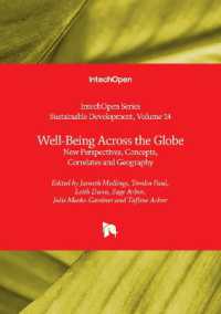 Well-Being Across the Globe : New Perspectives, Concepts, Correlates and Geography (Sustainable Development)