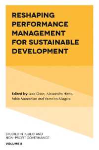 Reshaping Performance Management for Sustainable Development (Studies in Public and Non-profit Governance)