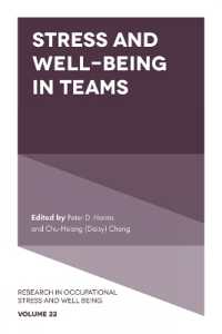Stress and Well-Being in Teams (Research in Occupational Stress and Well Being)