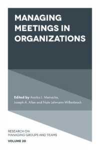Managing Meetings in Organizations (Research on Managing Groups and Teams)