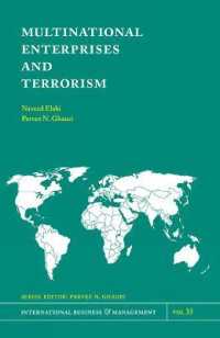 多国籍企業とテロリズム<br>Multinational Enterprises and Terrorism (International Business and Management)