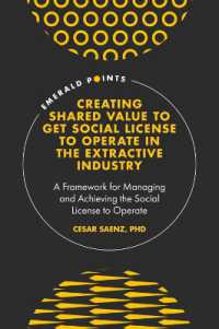 Creating Shared Value to get Social License to Operate in the Extractive Industry : A Framework for Managing and Achieving the Social License to Operate (Emerald Points)