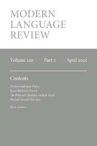 Modern Language Review (120.2) April 2025