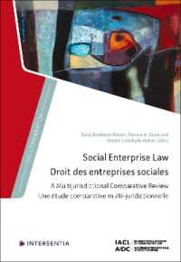 Social Enterprise Law : A Multijurisdictional Comparative Review (Ius Comparatum)