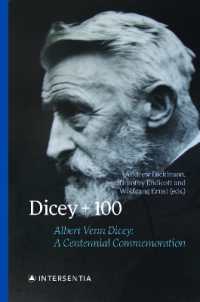Dicey + 100 : Albert Venn Dicey: A Centennial Commemoration