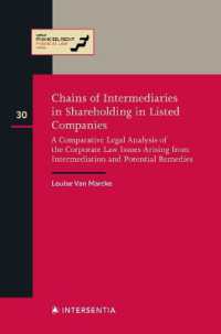 Chains of Intermediaries in Shareholding in Listed Companies : A Comparative Legal Analysis of the Corporate Law Issues Arising from Intermediation and Potential Remedies