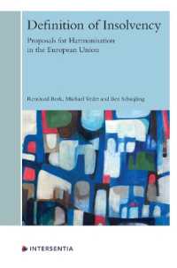 Definition of Insolvency : Proposals for Harmonisation in the European Union