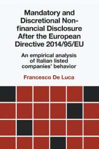 Mandatory and Discretional Non-financial Disclosure after the European Directive 2014/95/EU : An empirical analysis of Italian listed companies' behavior