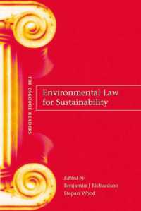 持続可能性のための環境法：読本<br>Environmental Law for Sustainability : A Reader (Osgoode Readers)