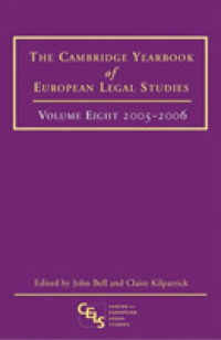 Cambridge Yearbook of European Legal Studies : 2005 - 2006 (Cambridge Yearbook of European Legal Studies) 〈8〉