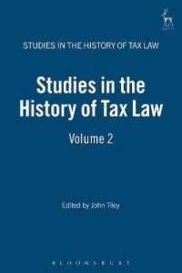 租税法史研究・第２巻<br>Studies in the History of Tax Law, Volume 2 (Studies in the History of Tax Law)