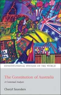 オーストラリア憲法の文脈分析<br>The Constitution of Australia : A Contextual Analysis (Constitutional Systems of the World)